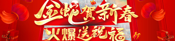 金蛇賀新春，火爆送祝福！